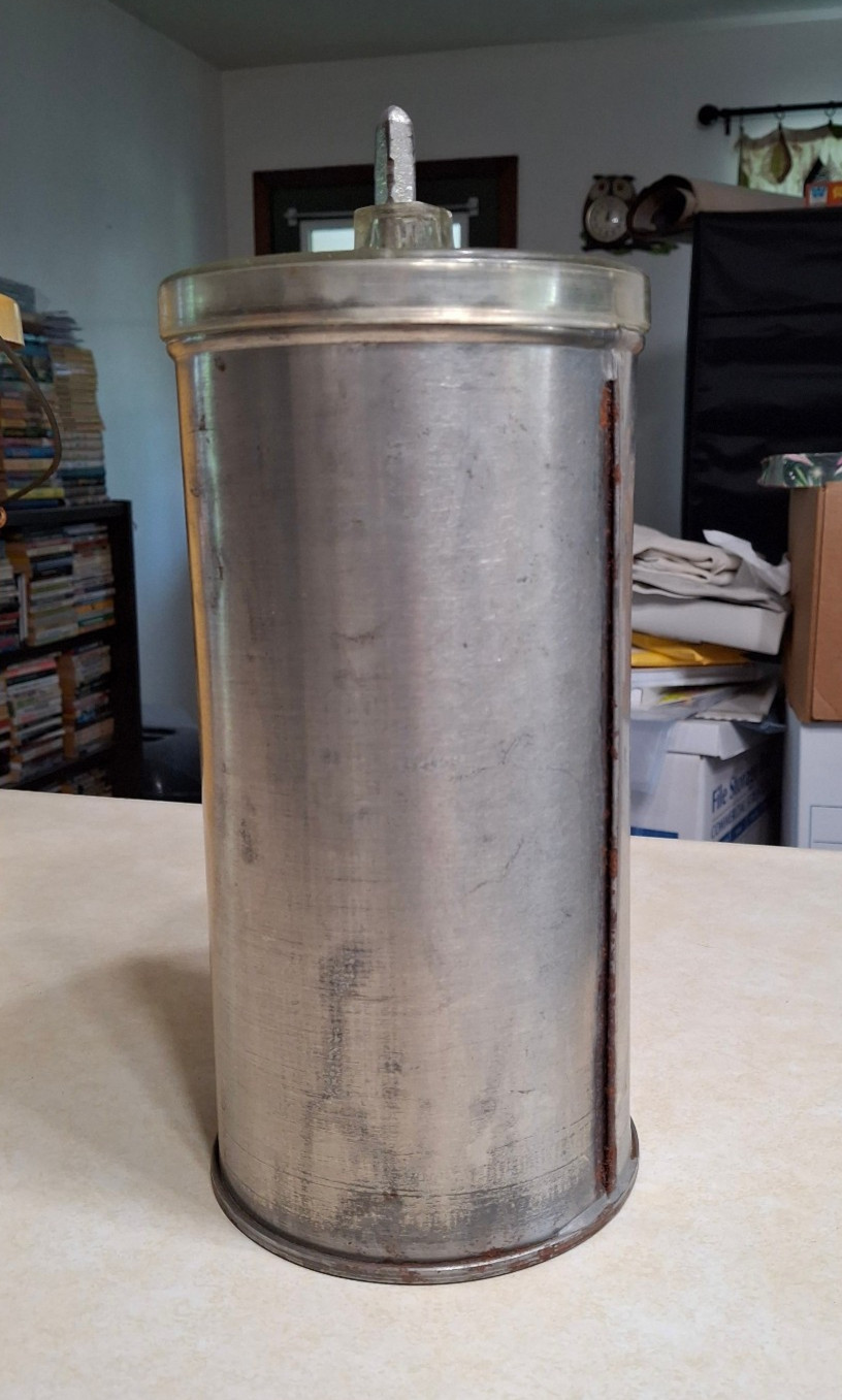 Vintage Sears Tuffy Manual Ice Cream Freezer Maker Hand Crank 4 Qt Yellow w Book