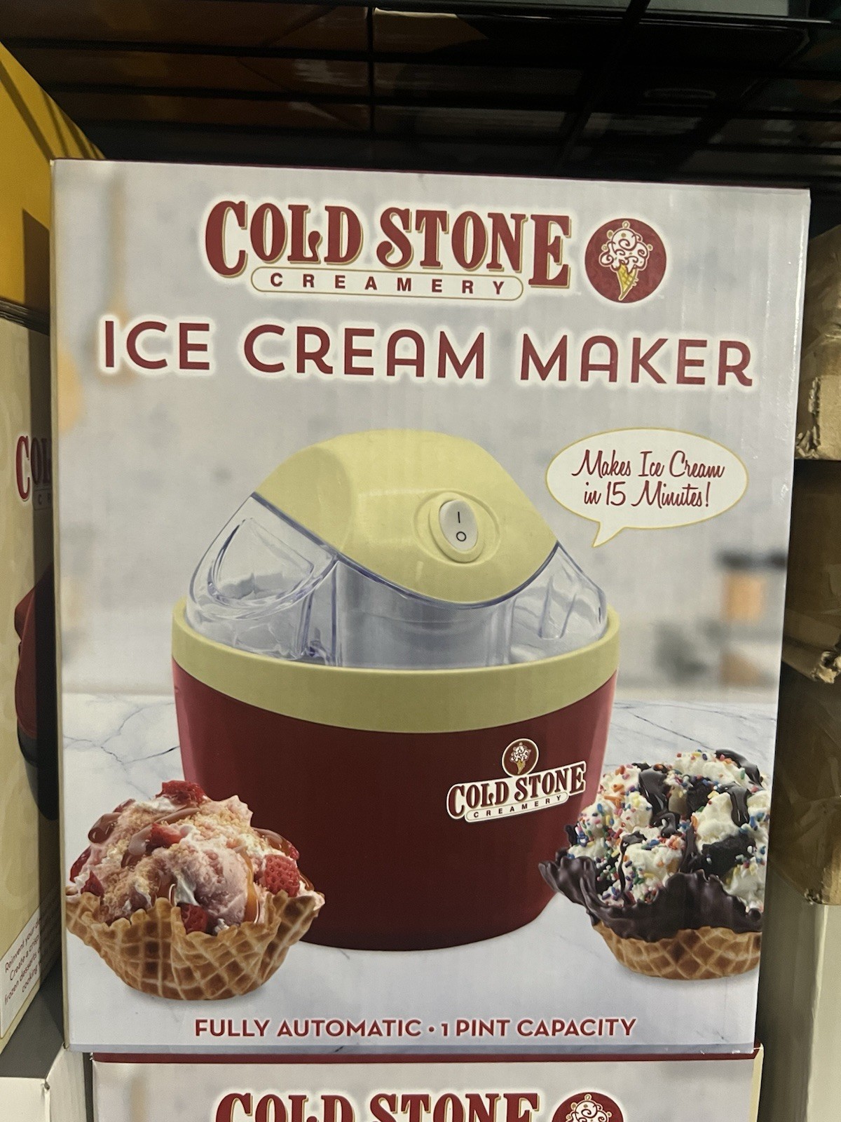Cold stone Creamery – Ice Cream Maker – 1 Pint Fully Automatic(Box Never Opened)