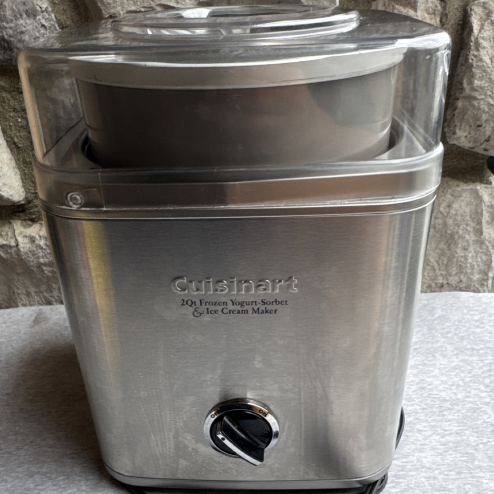 Cuisinart ICE-30BC 2 Qt Electric Ice Cream Maker, Silver, Freezer Bowl, 50W