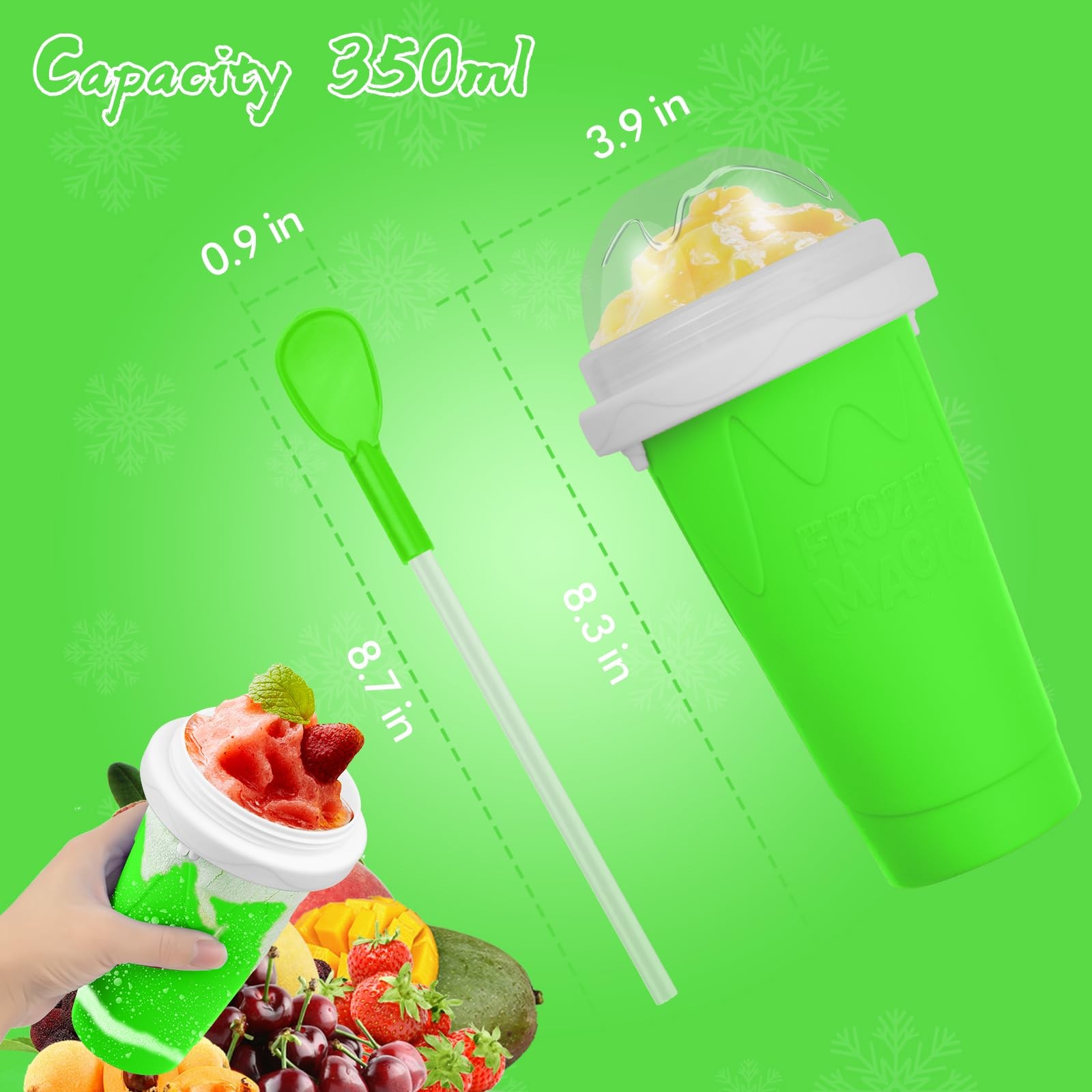 Slushie Maker Cups, Magic Quick Frozen Smoothies Cup for Homemade Milk Shake …