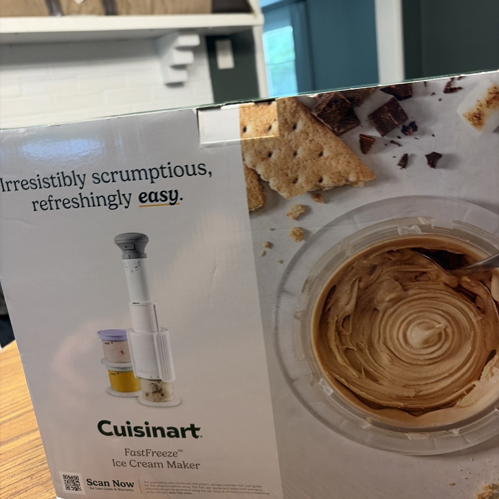 Cuisinart FastFreeze 5-in-1 Ice Cream Maker Compact Machine w 3x Cups & Lids NIB
