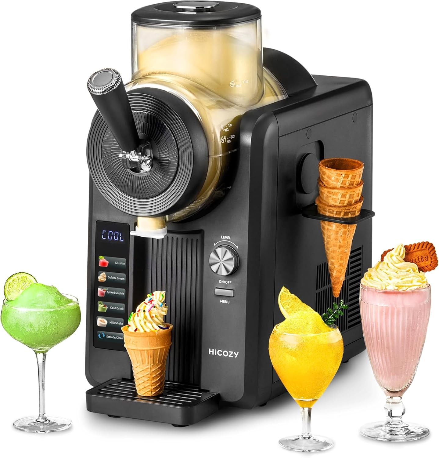 F3 Slushie Machine & Soft Serve Ice Cream Machine, No Ice Needed, Self-Cleaning