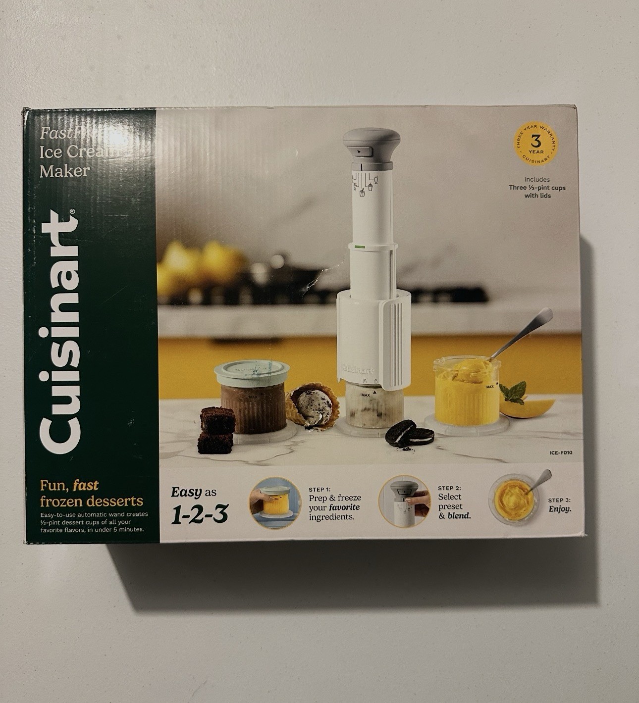 Cuisinart FastFreeze 5-in-1 Ice Cream, Sorbet, Milkshakes, Slushies and Mix-In