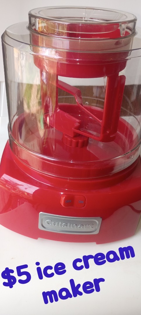 Cuisinart ICE-21R Electric Ice Cream Maker 1.5 qt Red Freezer Bowl 120V