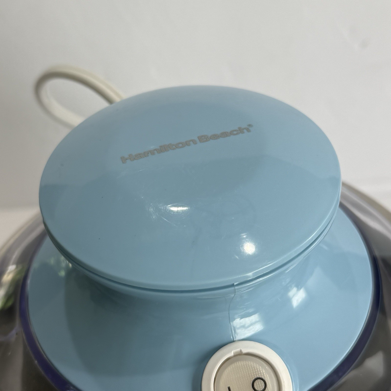 Hamilton Beach Half Pint Soft Serve Ice Cream Maker 2 Freezer Bowls Blue Tested