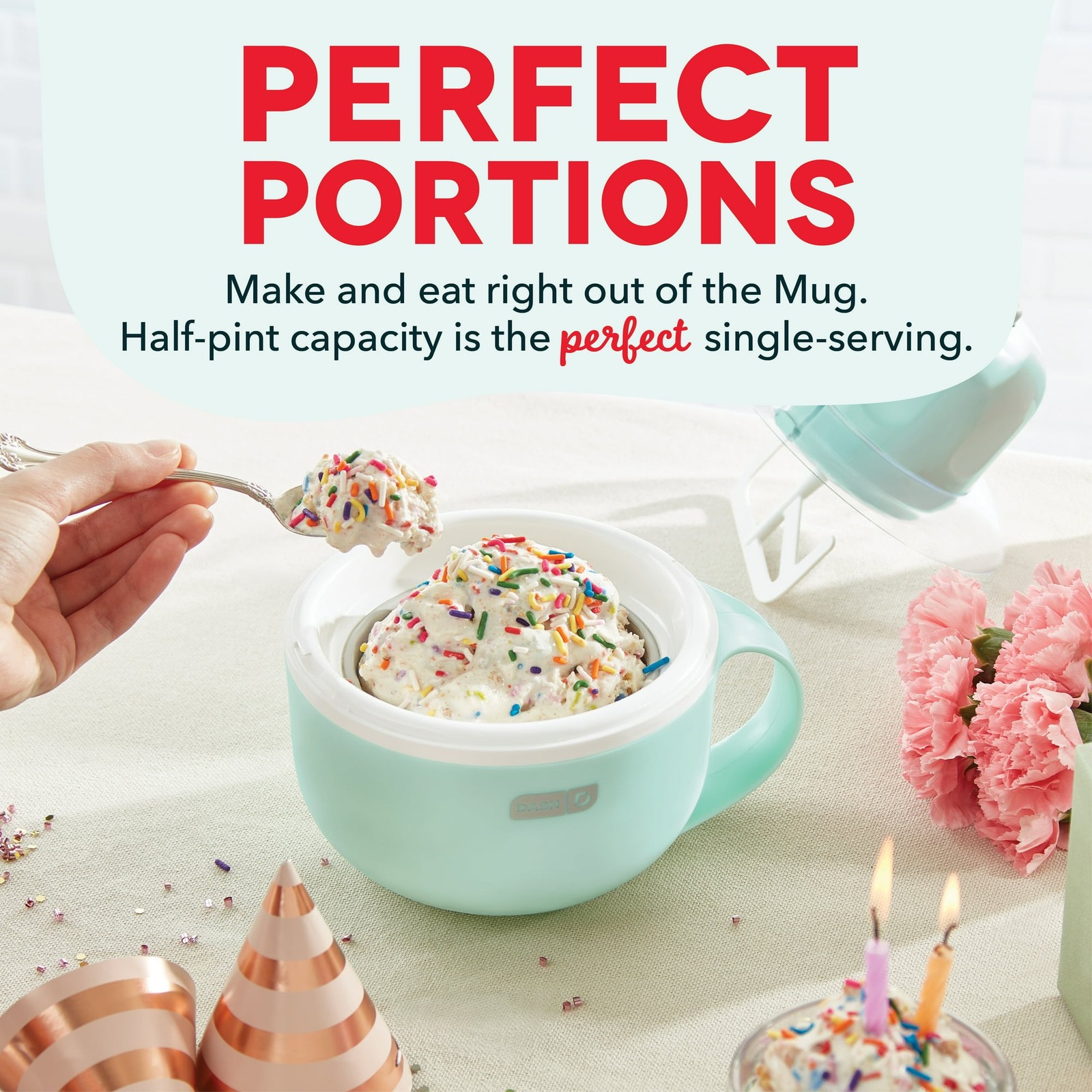 Aqua 0.5 qt Ice Cream Maker 7 in. H X 6 in. W X 7 in. L