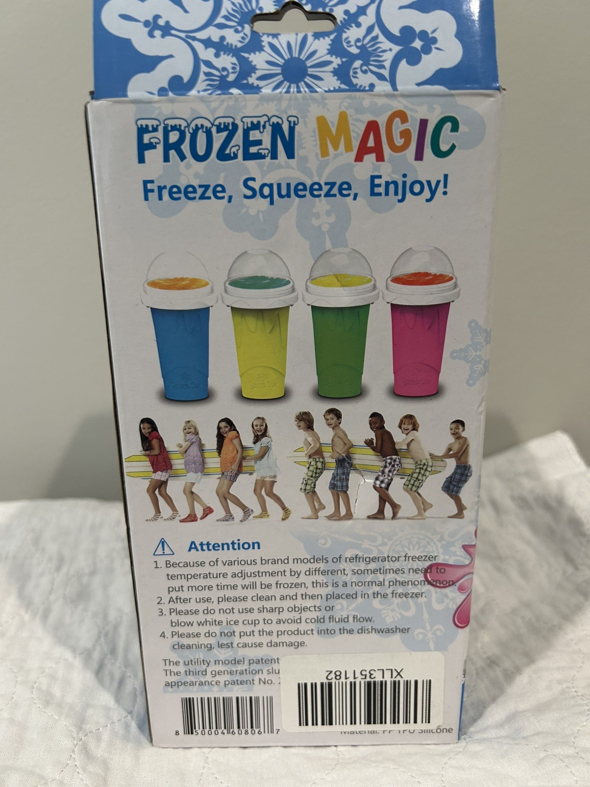 FROZEN MAGIC Squeeze Cup Blue Easy To Make No Mess Summer Treat NIB