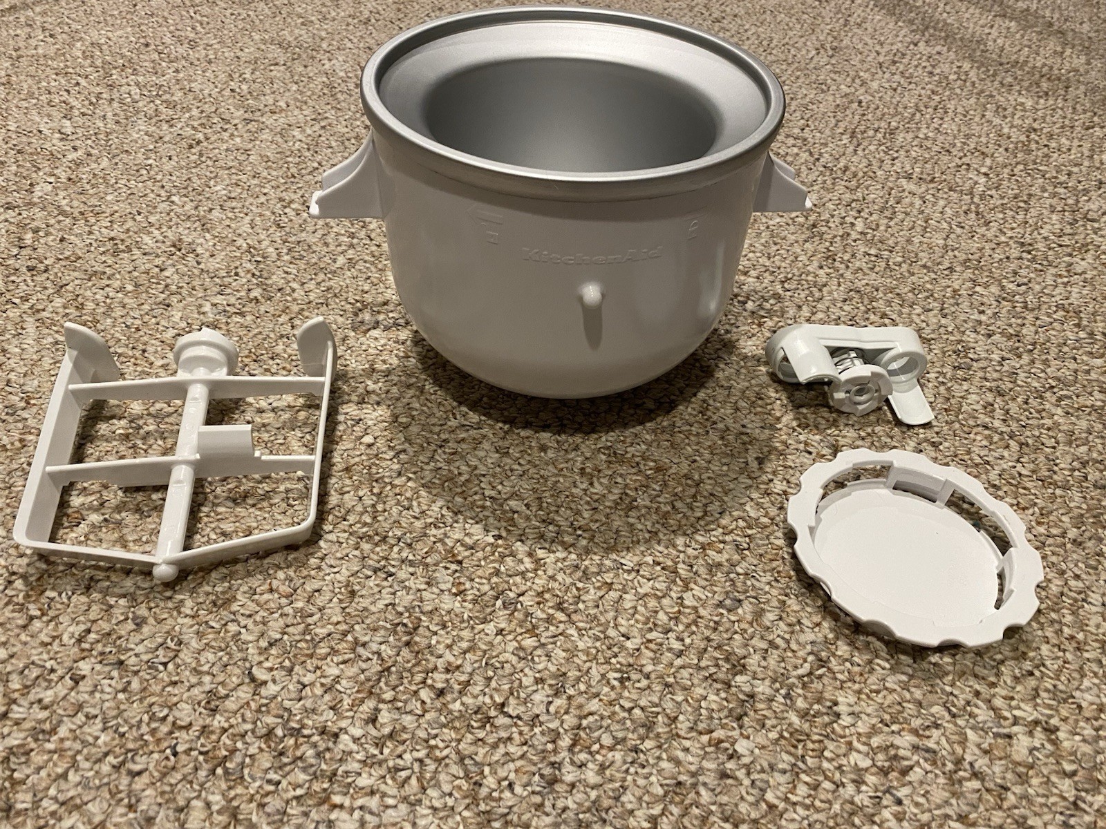 4pc KitchenAid Ice Cream Maker Stand Mixer Bowl And Attachments Ships Free