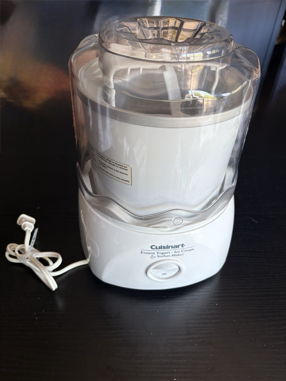 Cuisinart ICE-21 Frozen Yogurt-Ice Cream and Sorbet Maker – White