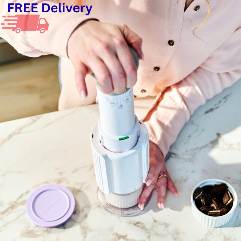 Fast Freeze Ice Cream Maker Frozen Treat Machine Slushy Sorbet 4 Cups 1/2 Pint