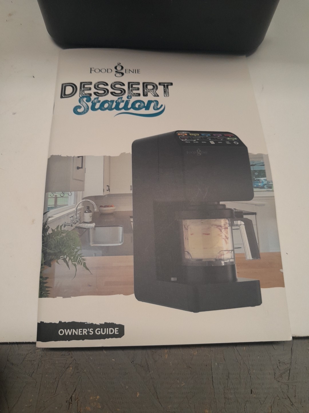 Food Genie: Dessert Station, Black 11-In-1 Ice Cream & Frozen Treat Maker New!