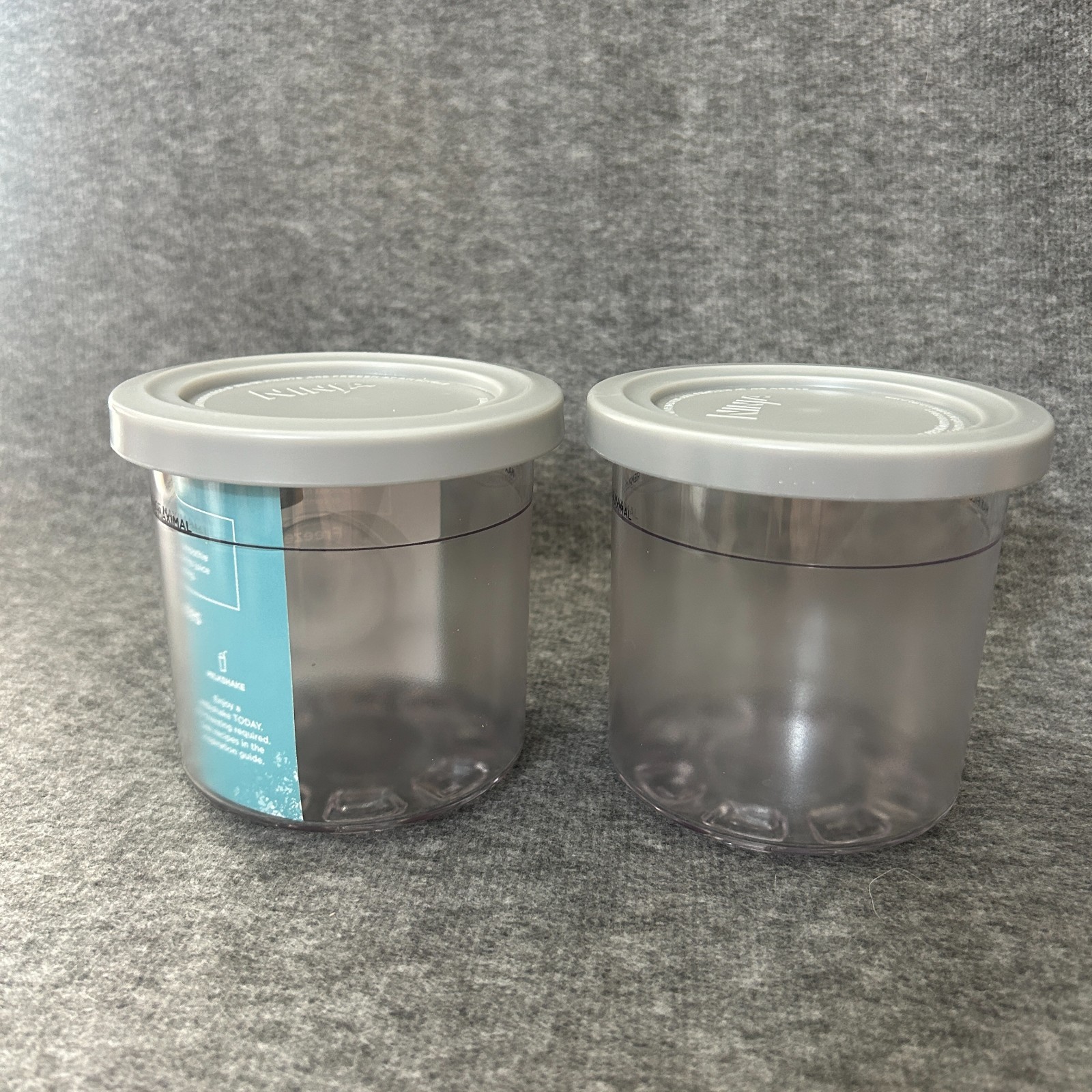 Ninja CREAMi Original Pint Replacement Containers Ice Cream Genuine 16oz LOT 2