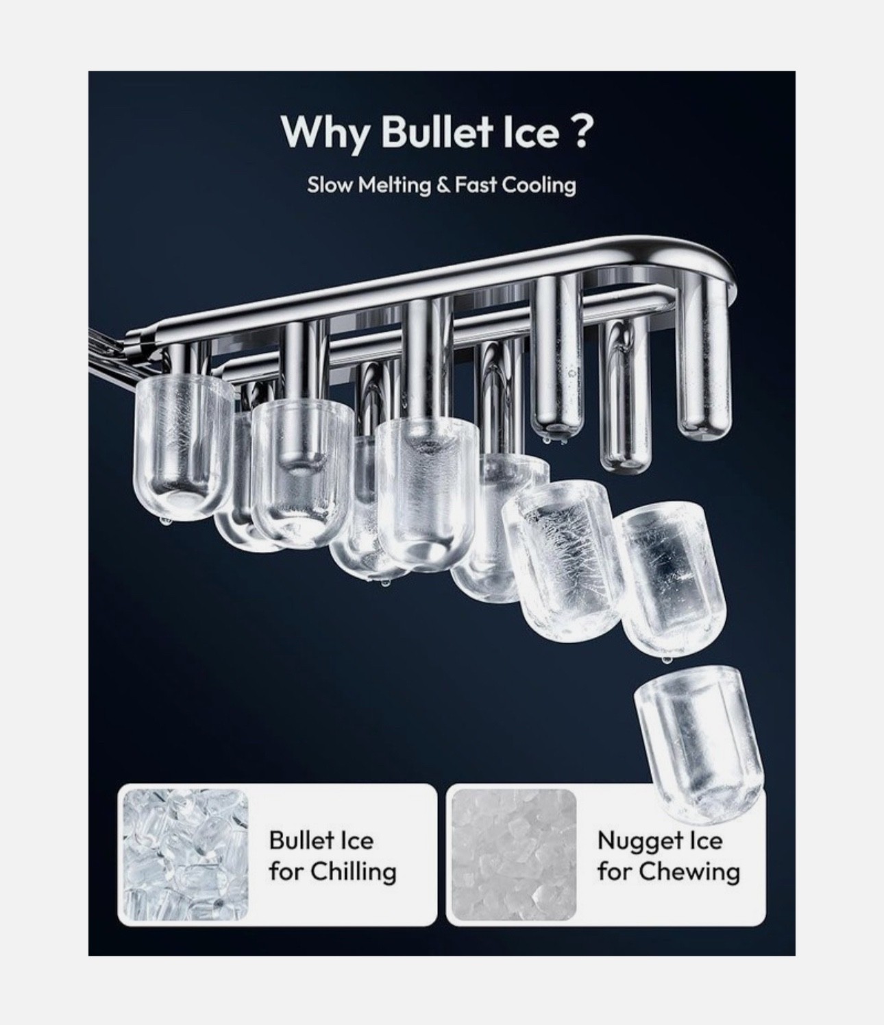 EUHOMY Countertop Ice Maker Machine, 26lbs/24Hrs, 9 Ice Cubes Ready in 6 Mins