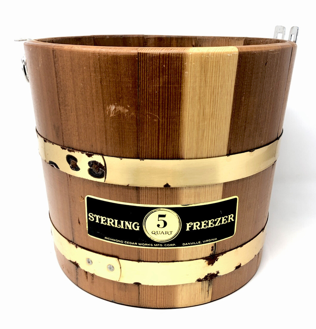 Sterling -Wood Bucket Pail Replacement Part Richmond Cedar 165A Ice Cream Maker