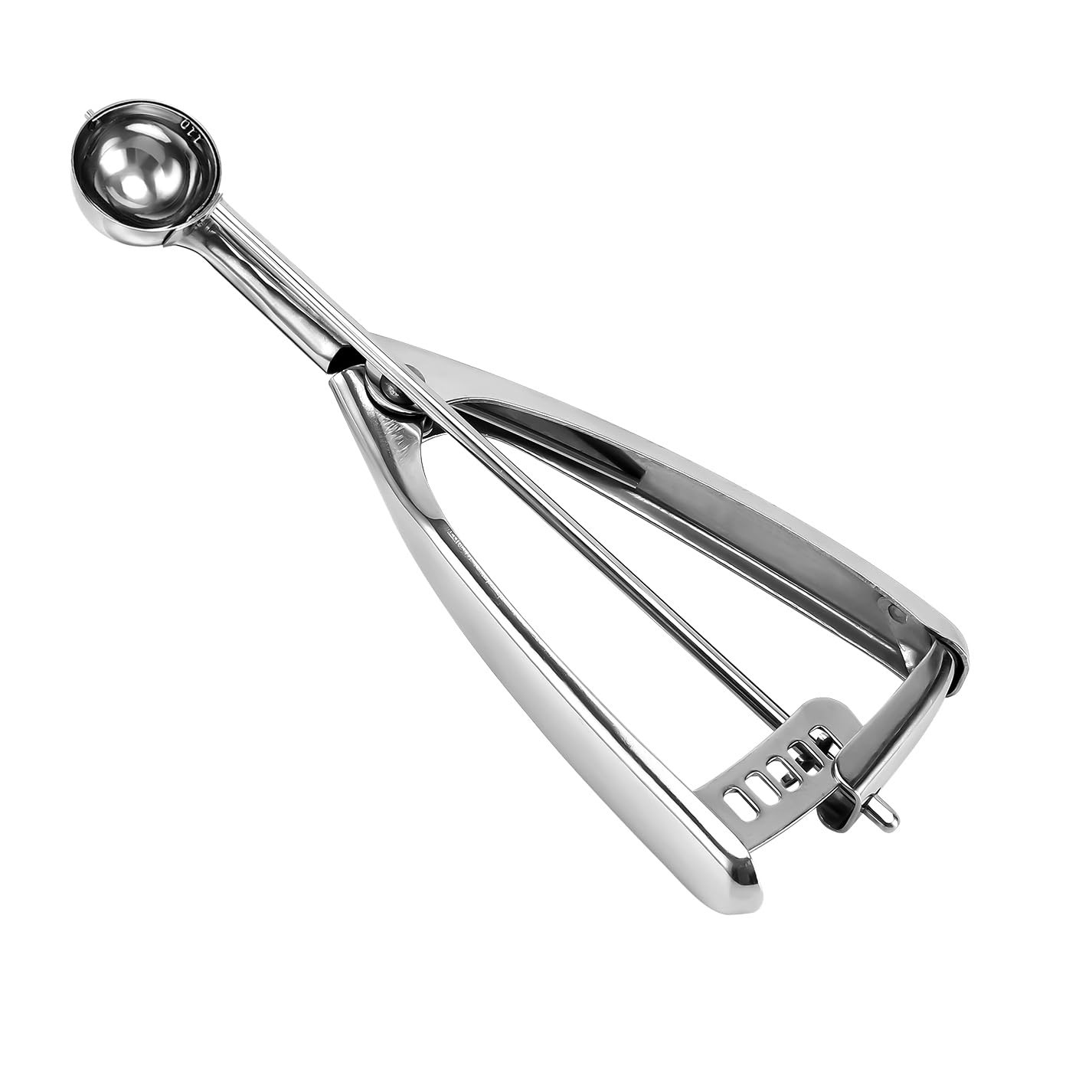 Saebye Mini Cookie Scoop 1 Tsp, Extra Small Dough Scoop, #110, Silver