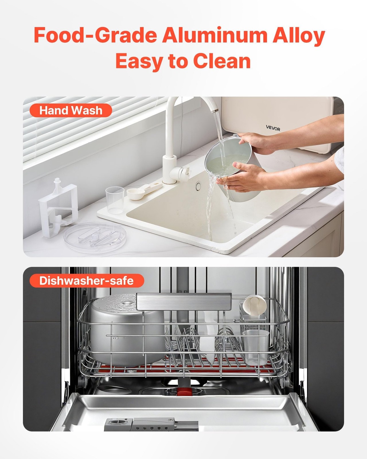 VEVOR Automatic Ice Cream Maker with Built-in Compressor, 2 Quart No Pre-free…