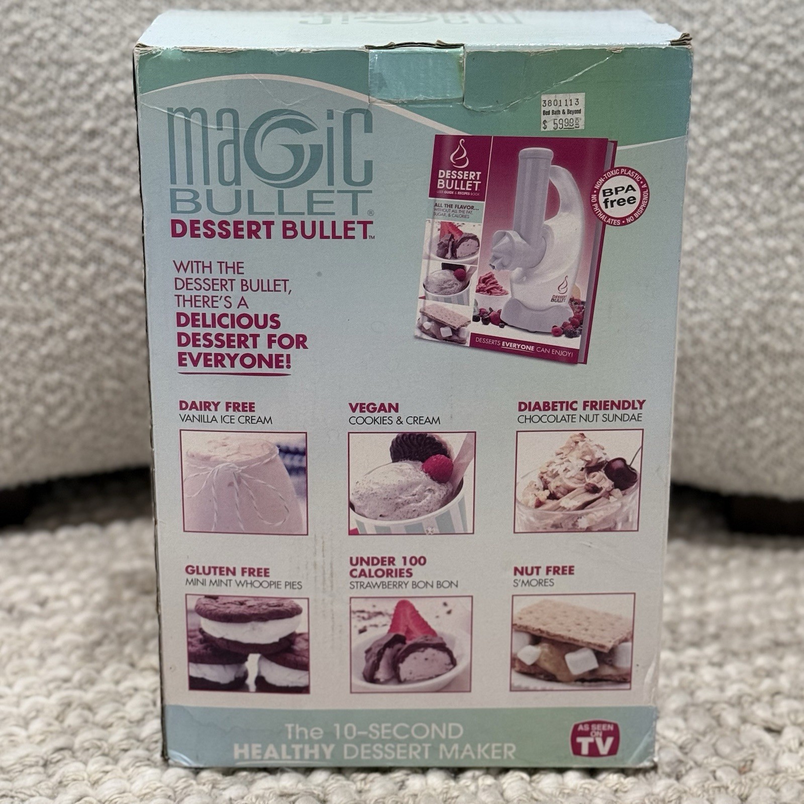 Magic Bullet Dessert Bullet As Seen On TV 10-Second Dessert Maker NIB