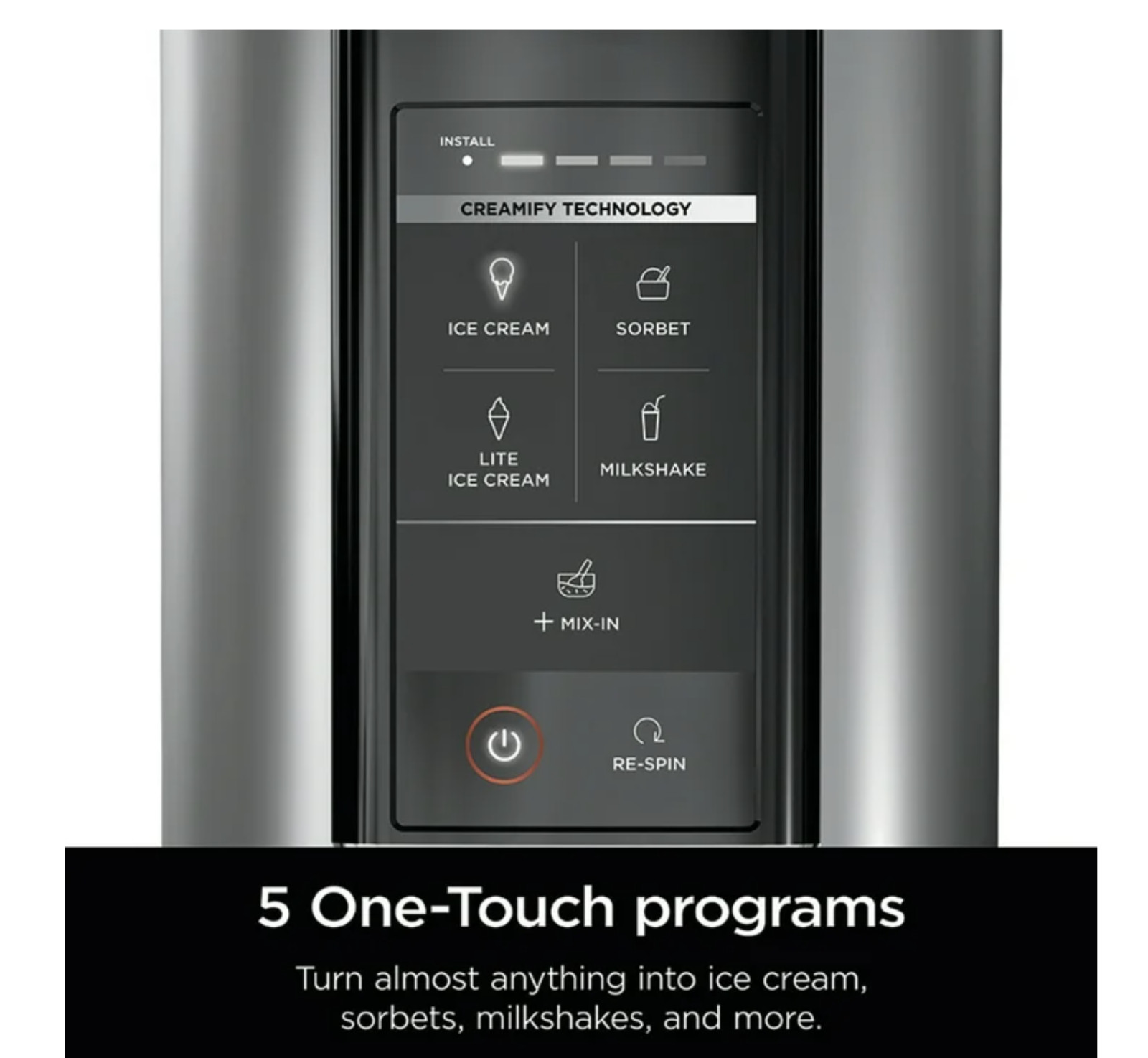 Ninja FrostiPro: Ice Cream Maker with 5 One-Touch Programs and (2) 16oz. Pints w