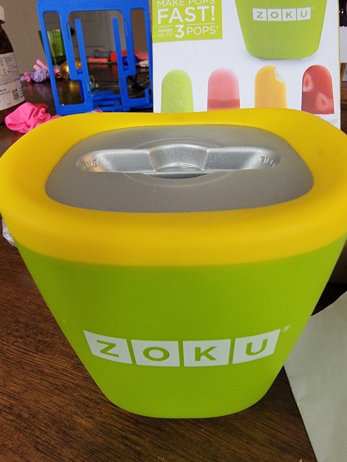 Zoku Single Quick Pop Maker, Make Popsicles in as Little as 7 Minutes, Orange
