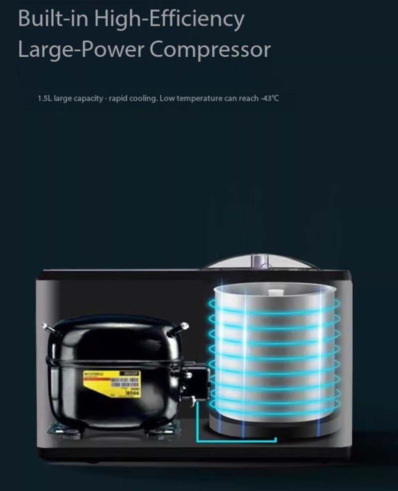 Wotola Gelato Ice Cream Machine Fully Automatic Compressor240v