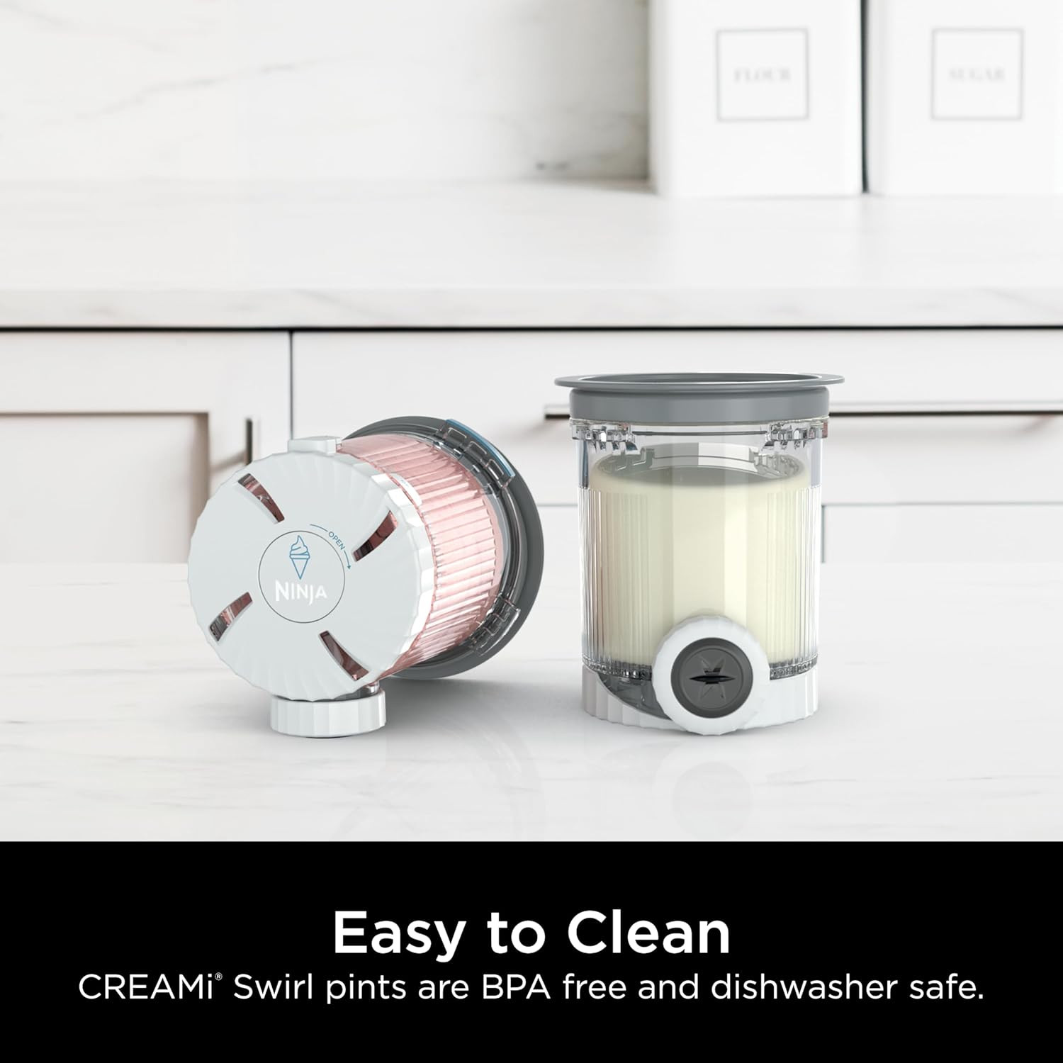 Ninja Swirl by Creami Pints and Lids – 2 Pack, Compatible with NC700 Series Ninj