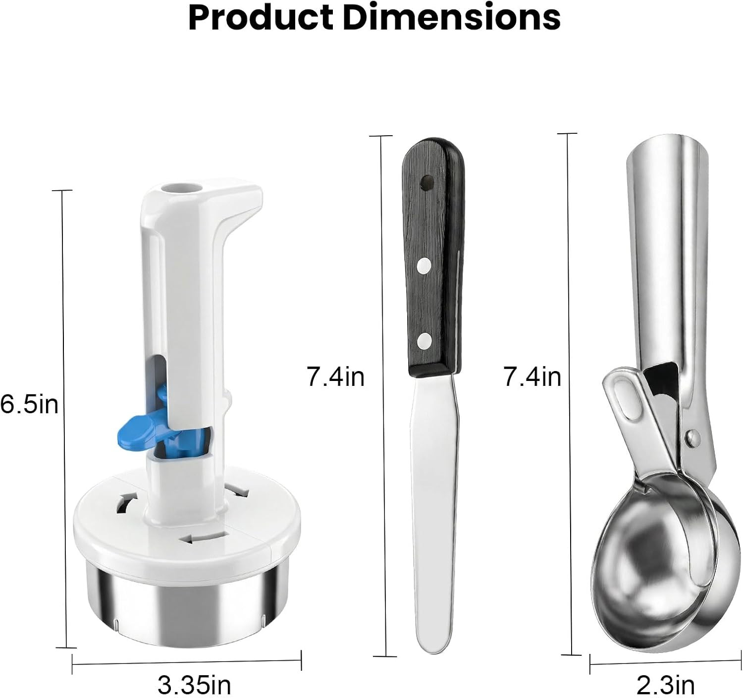 Stainless Steel Ice Cream Sandwich Maker Kit with Scoop – Yummy Treats!