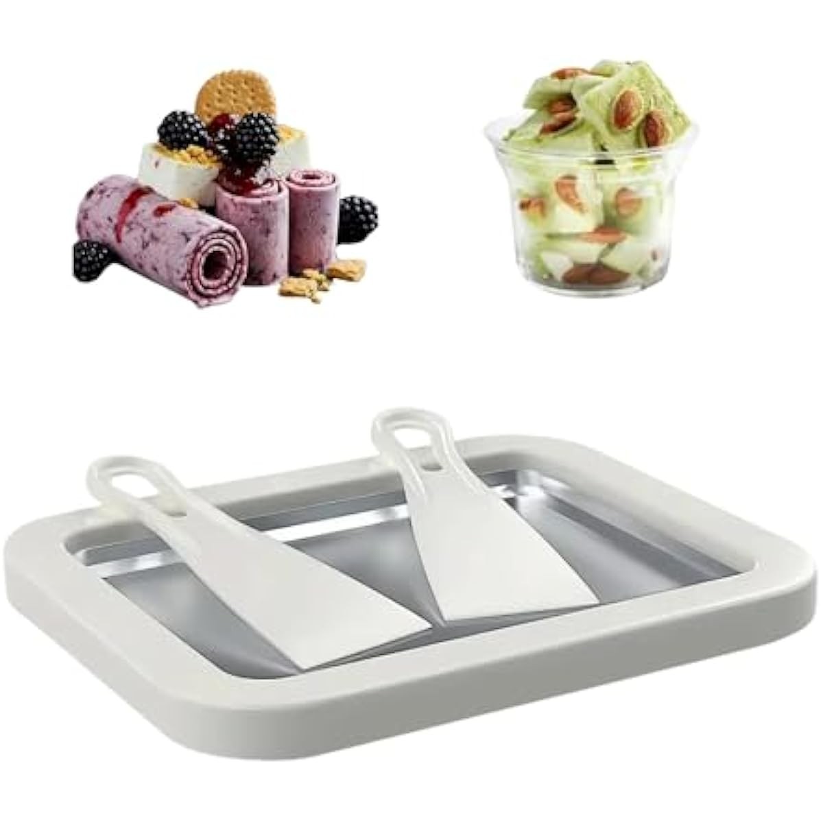 Ice Cream Roll Maker Rolled Ice Cream Machine,Sweet Spot Pan,Instant Cold Plate