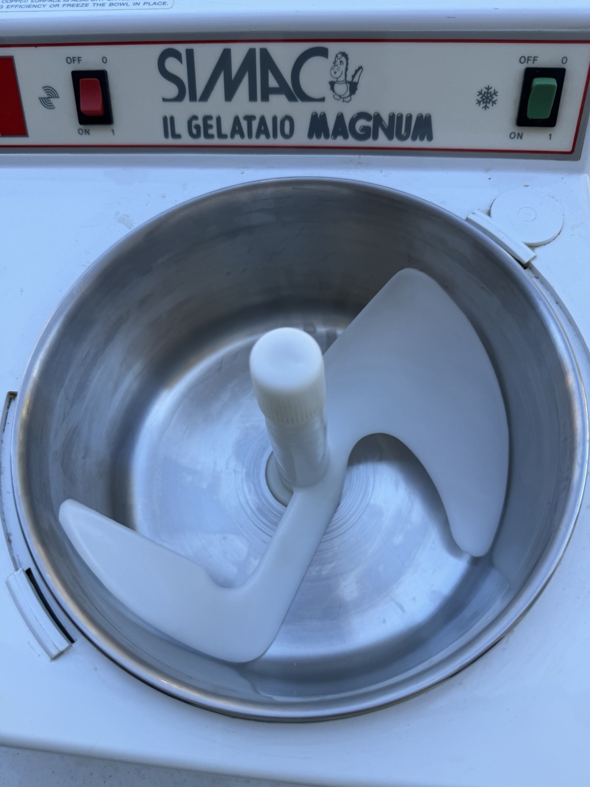 Vintage SIMAC Il Gelataio Magnum Ice Cream Gelato Maker Tested Working Italy