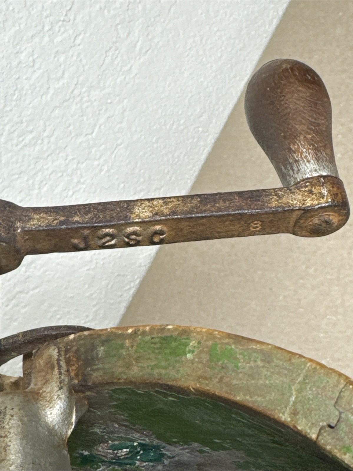 Antique Hand Crank Ice Cream Maker.