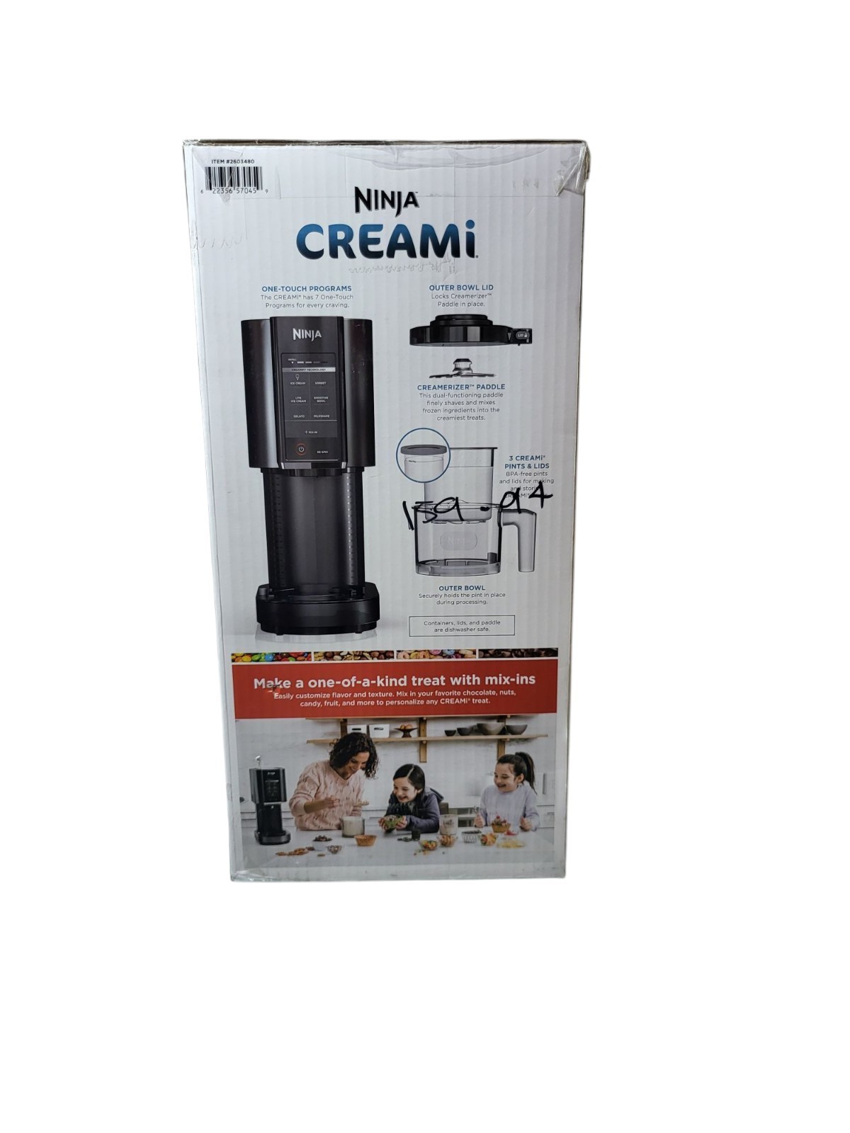 NEW Ninja CREAMi 7-in-1 One Touch Ice Cream Milkshake Maker Kitchen 4 Pints