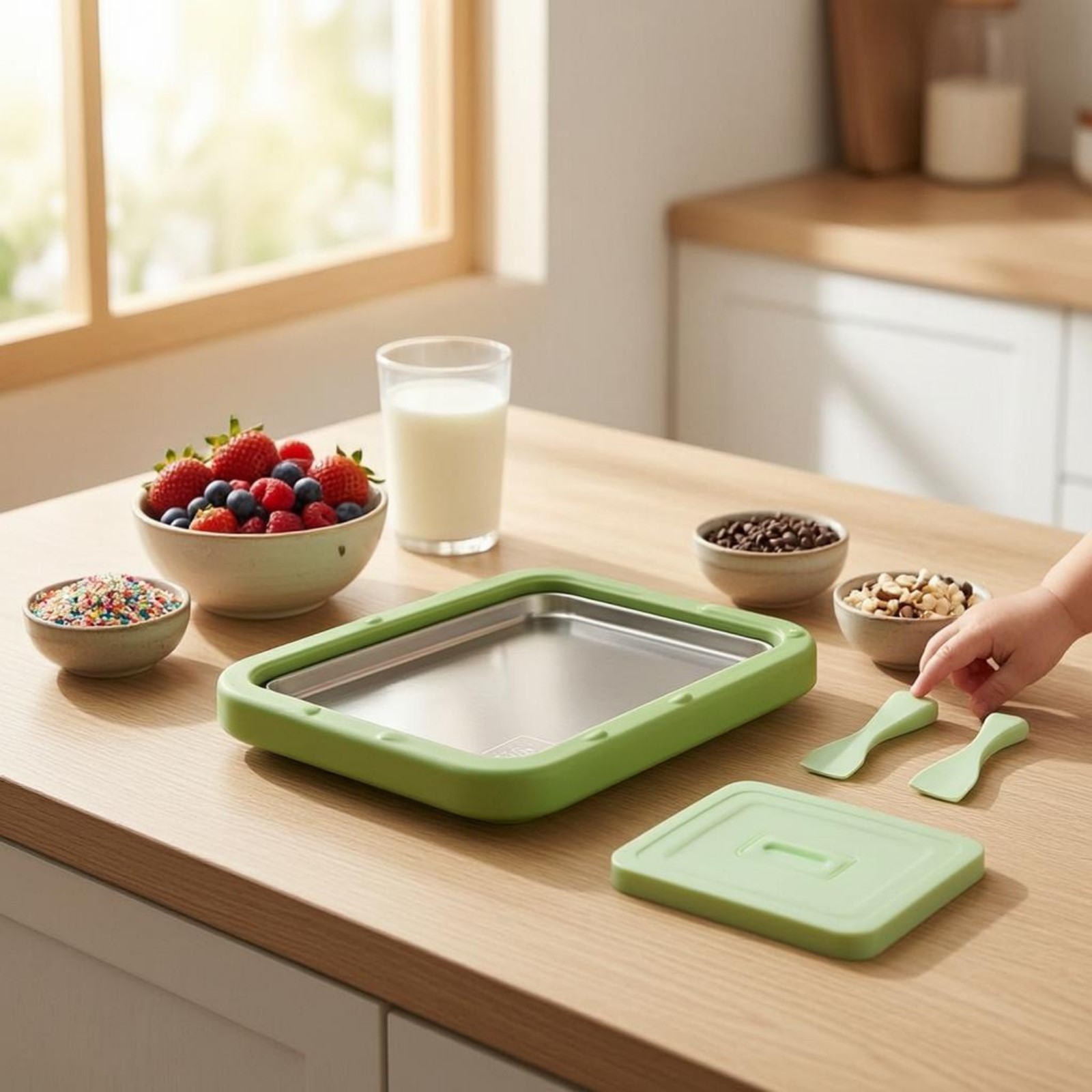 Rectangular Stainless Steel Tray DIY Tableware Freezer Safe