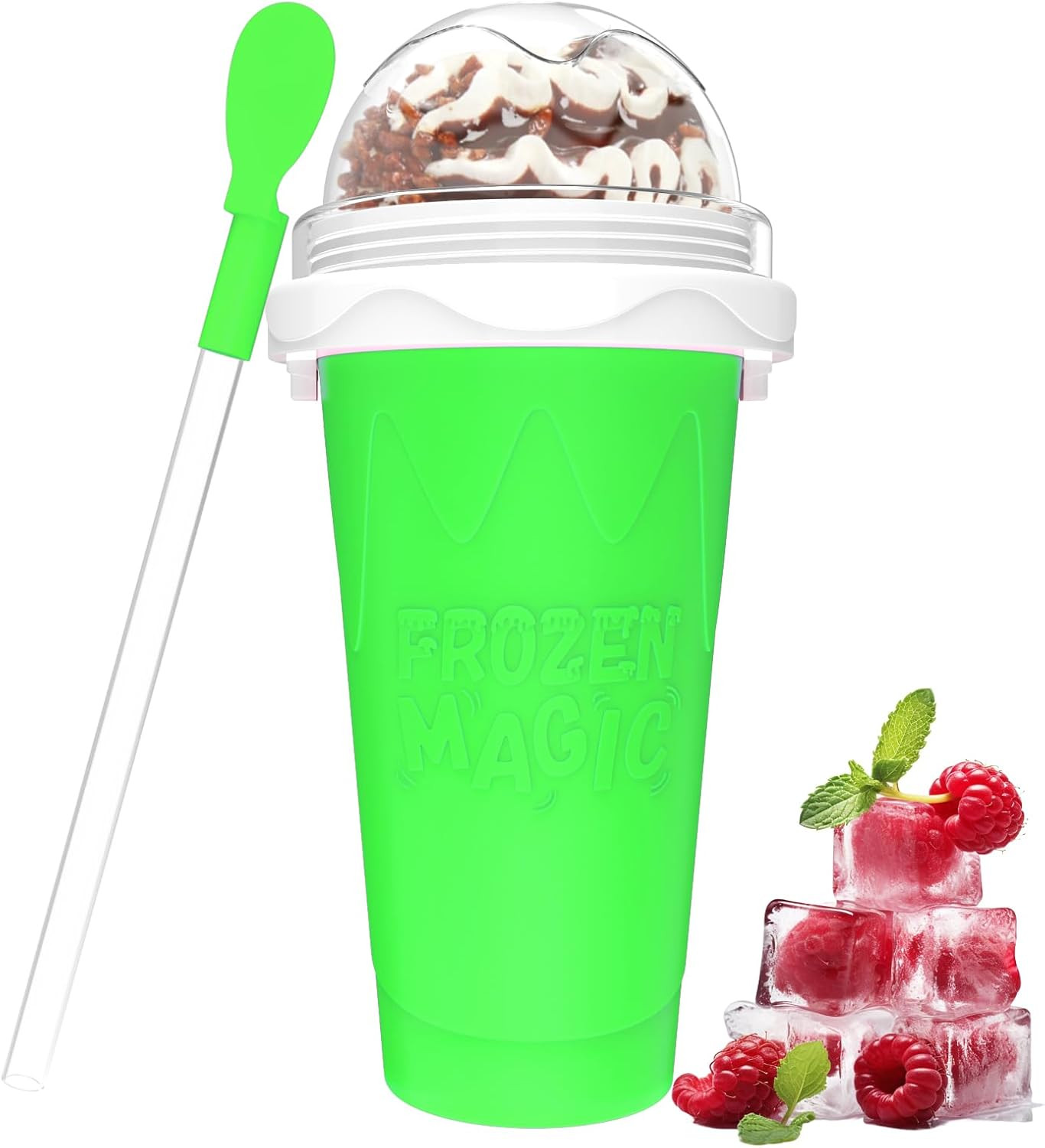 Slushie Maker Cup,DIY Magic Slushy Maker Squeeze Cups,Portable Smoothie Squeeze