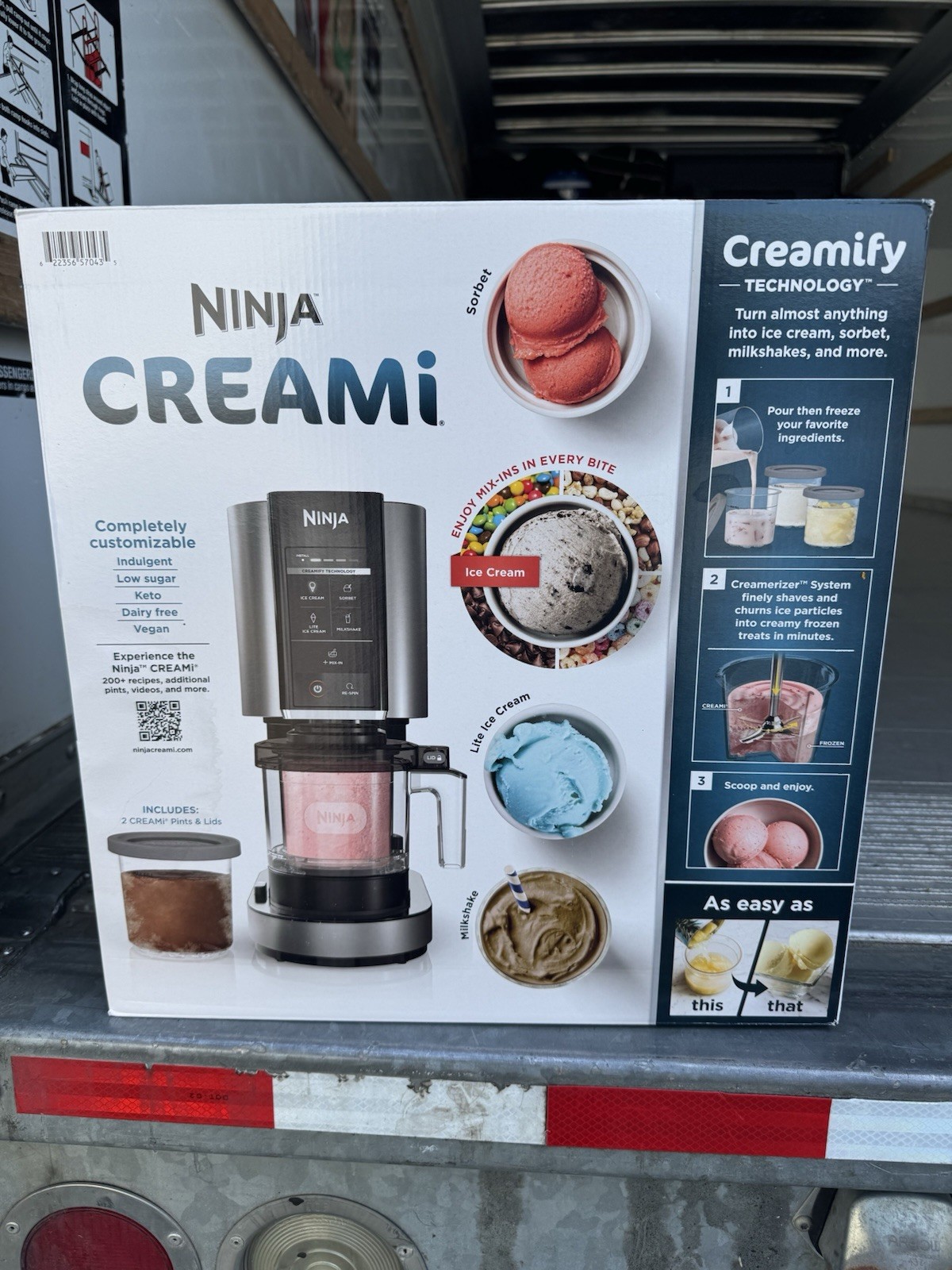 Ninja CREAMi Creamify Technology Electric Ice Cream Maker NC300 800W