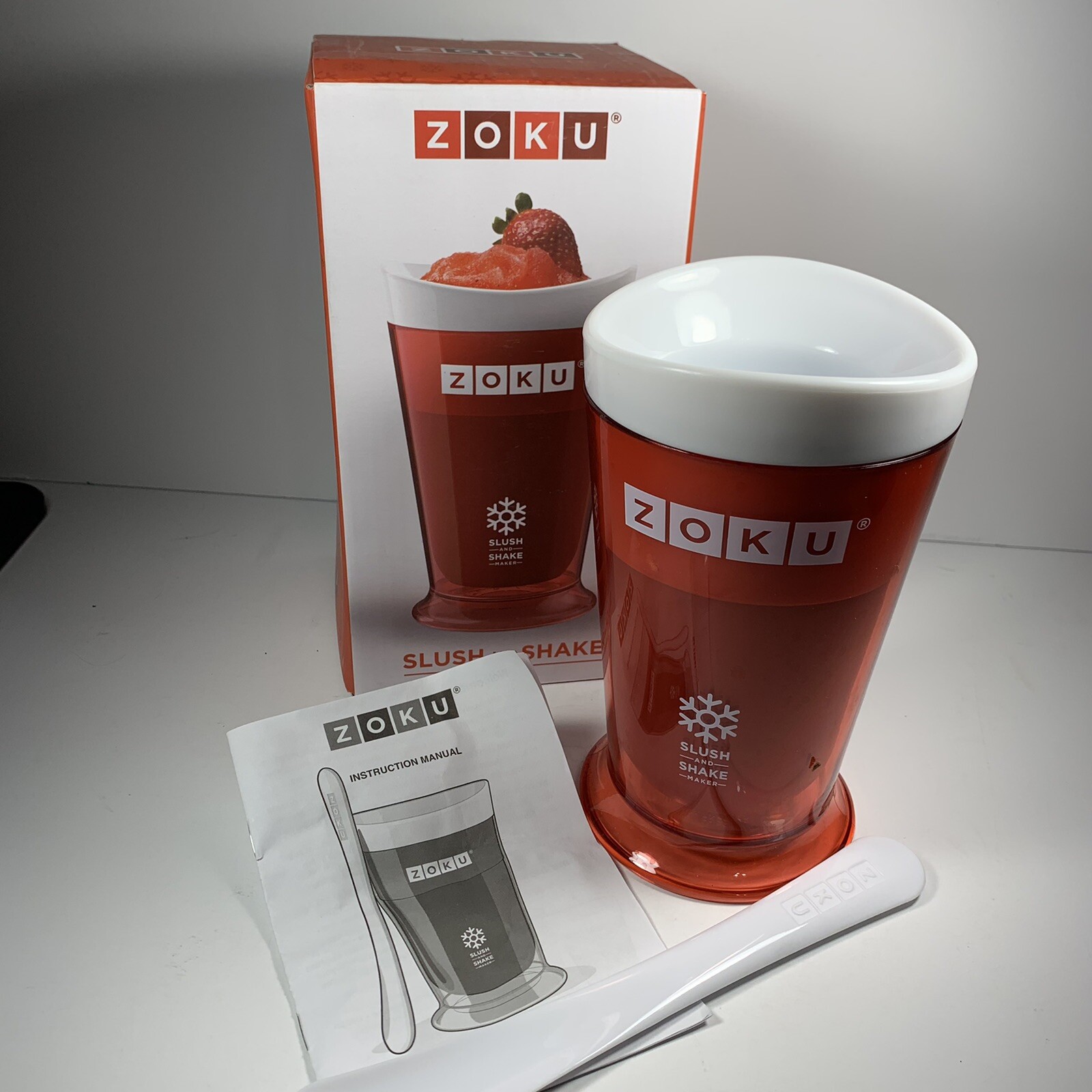Zoku Slush and Shake Maker, Compact Make and Serve Cup w/Freezer Core NEW/Box