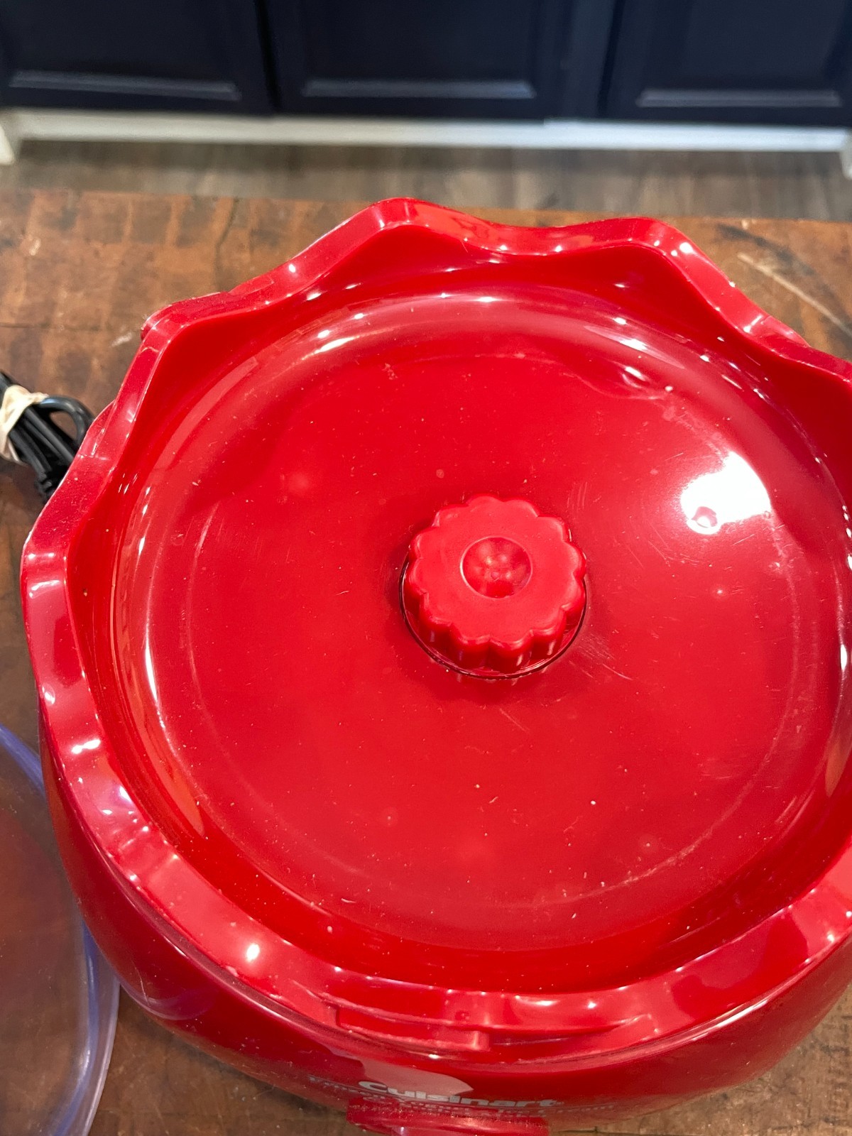 CUISINART FROZEN YOGURT ICE CREAM & SORBET MAKER ICE-20 ~Red~ Works Great