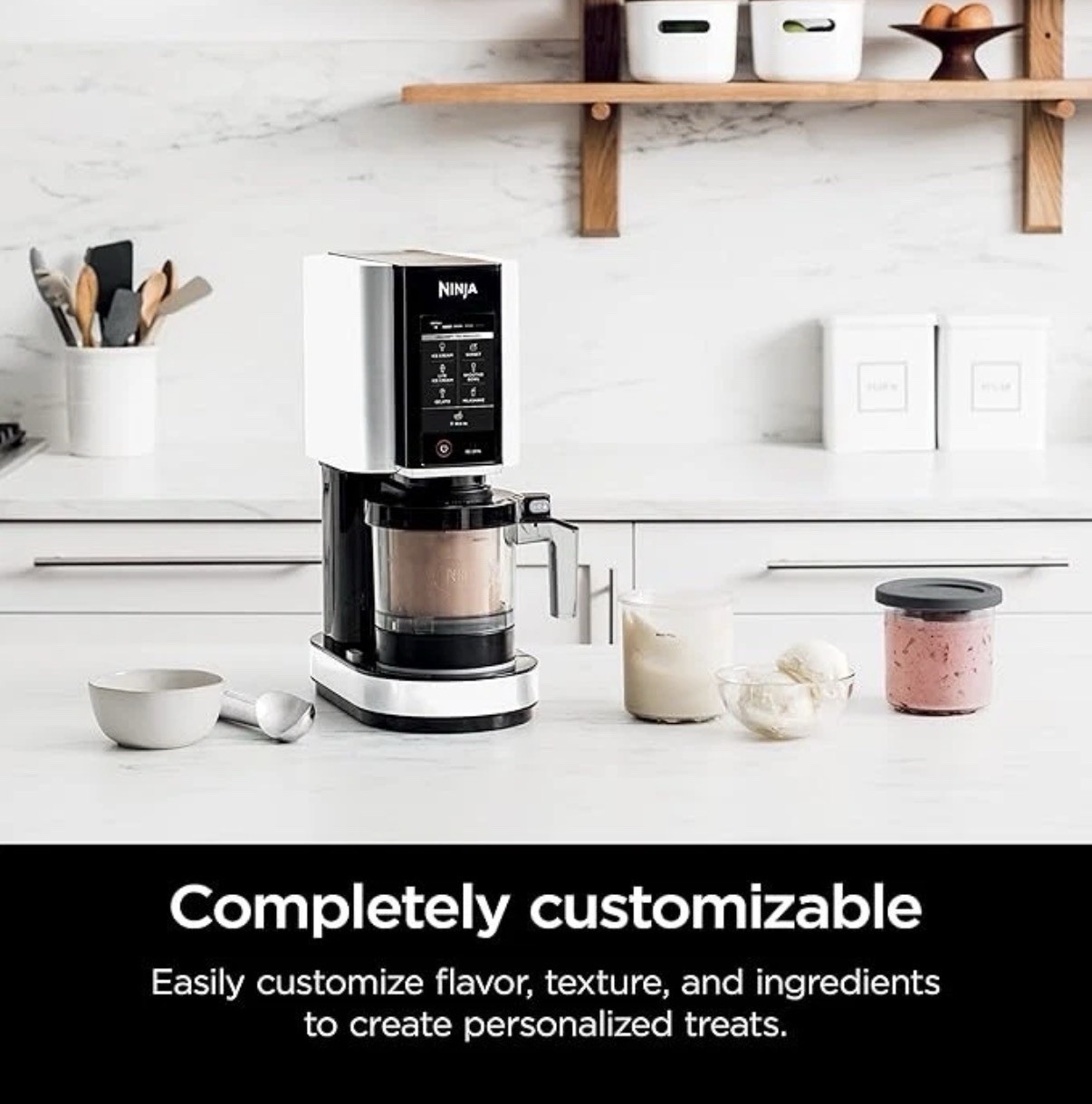 Ninja CREAMi 1 Pint Electric Ice Cream Maker – Silver (NC301)