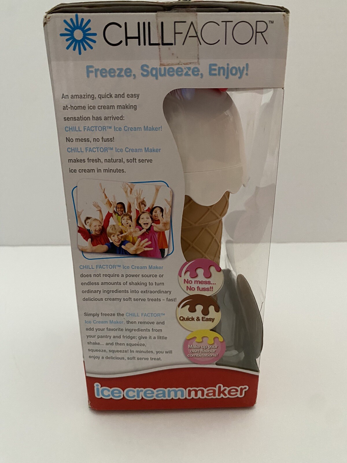 NEW Chill Factor Ice Cream Maker Set | Quick & Easy 4 Step Soft Serve
