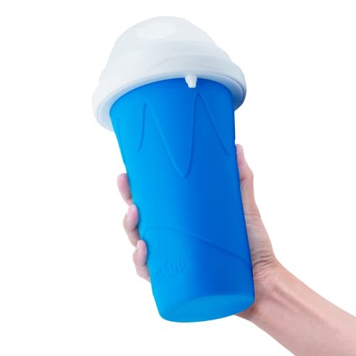 Slushy Maker Cup, Slushie Cup Maker, Milk Cola Juice Squeeze Cup, Pack 1 BLUE