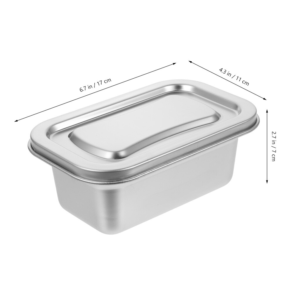 Steel Food Container Vented Lid Food Storage Ice Cream Container
