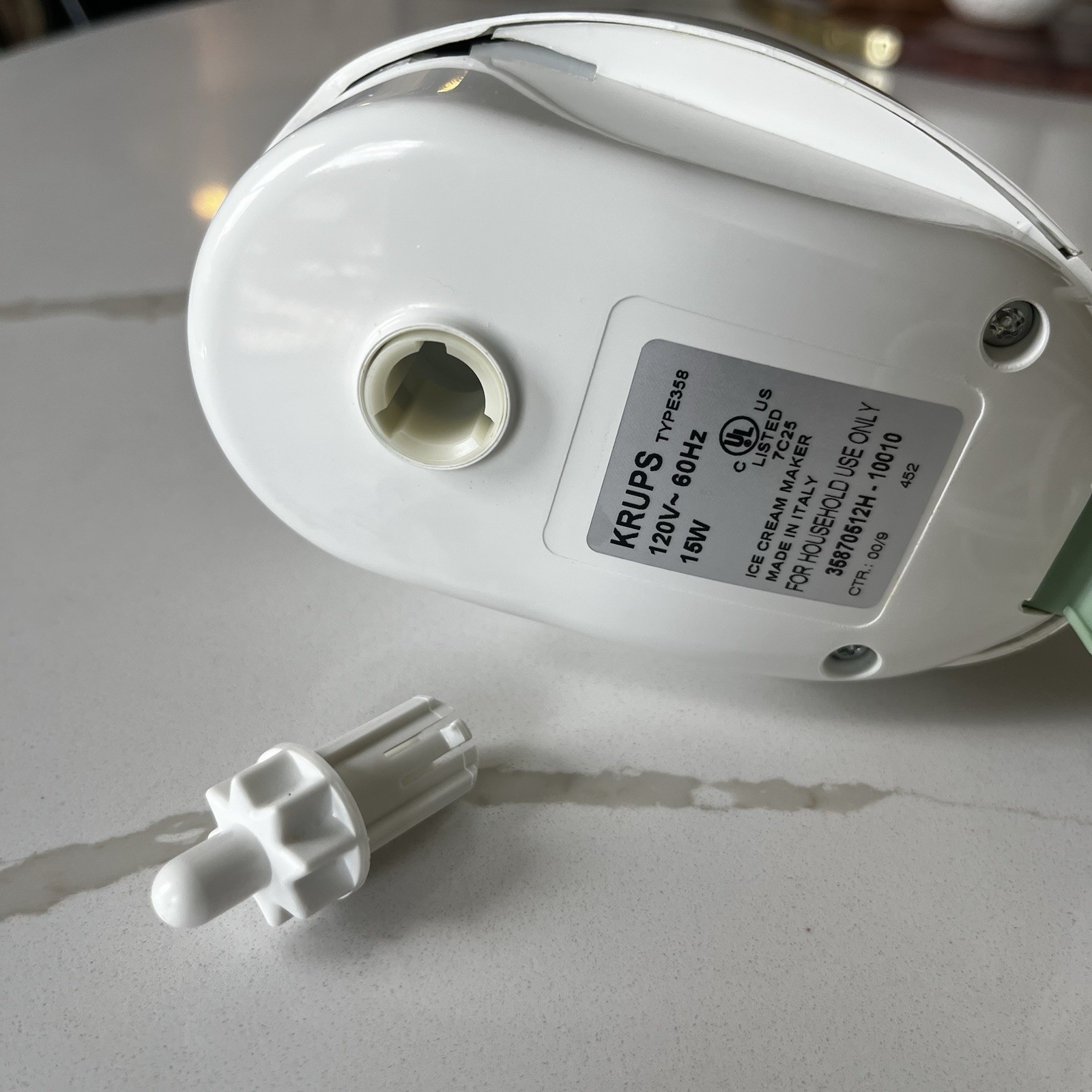 KRUPS #358 LA GLACIERE Ice Cream Maker MOTOR Replacement Tested and Works