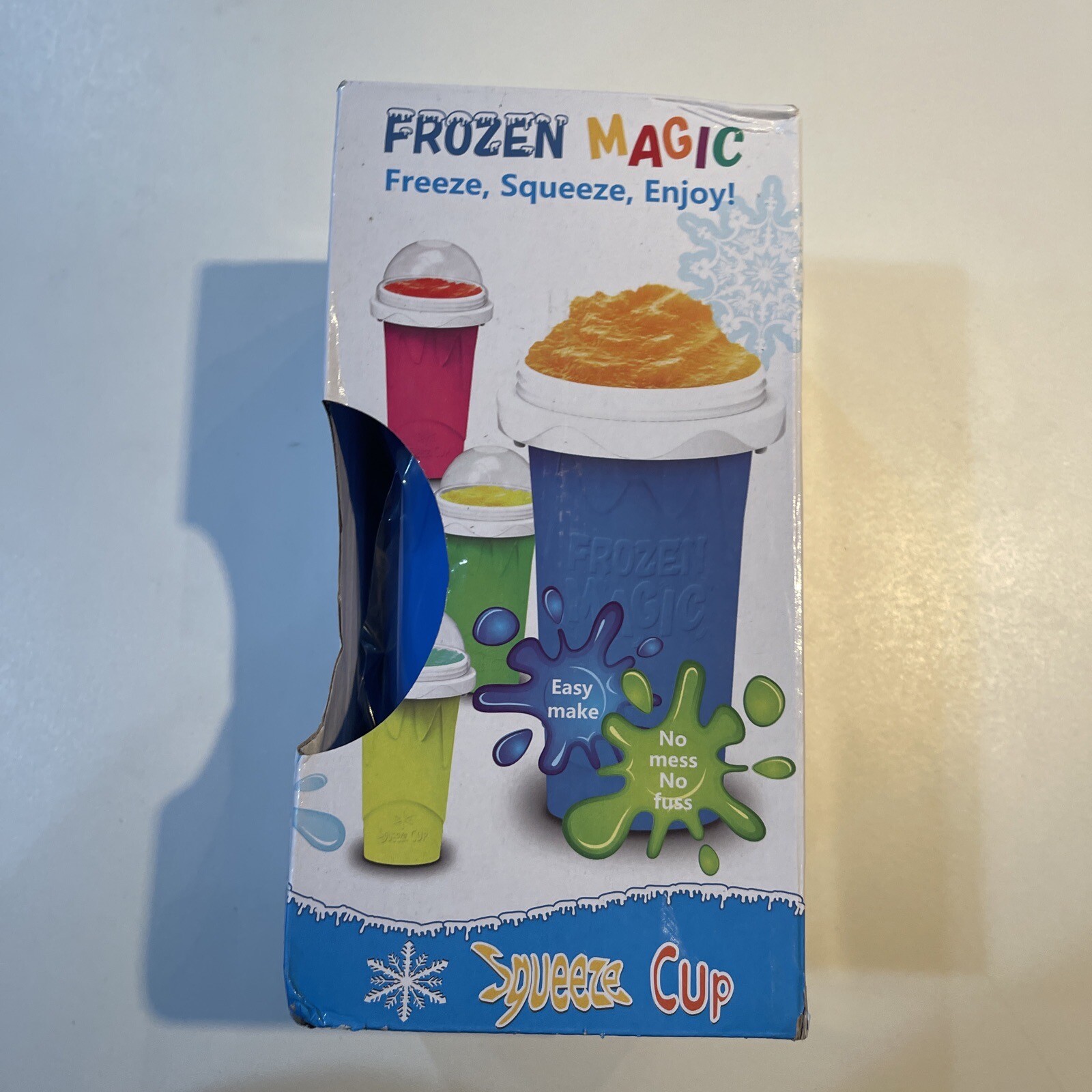 DIY Smoothie Cup Pinch Cup Frozen Magic Squeeze Blue