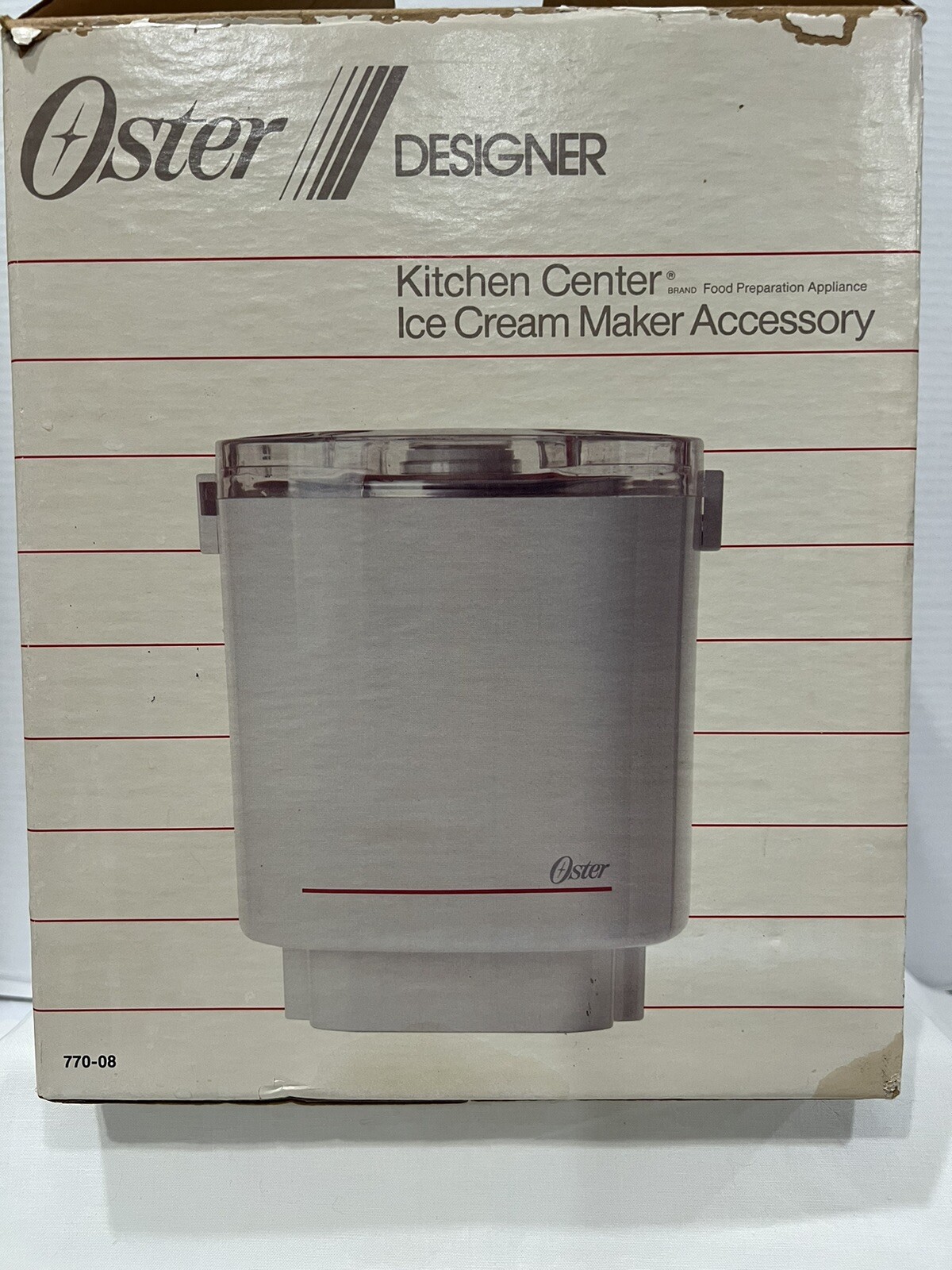 Oster Kitchen Center Ice Cream Maker Ice Bucket Replacement 770-08