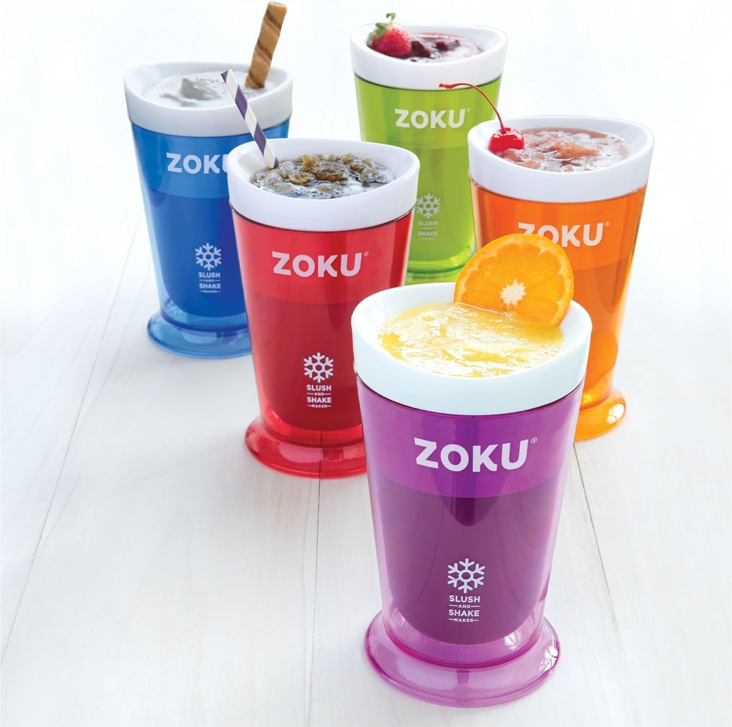 Slush and Shake Maker, Compact Make and Serve Cup with Freezer Core Creates S…
