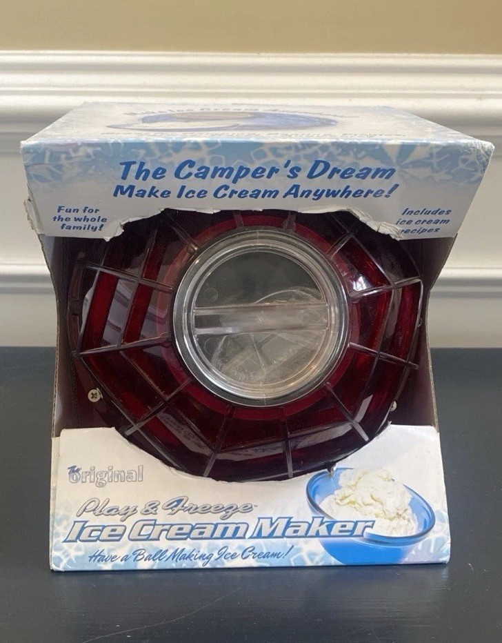 The Original Play & Freeze Ice Cream Maker, RED, 1 Pint, Brand New, Sealed