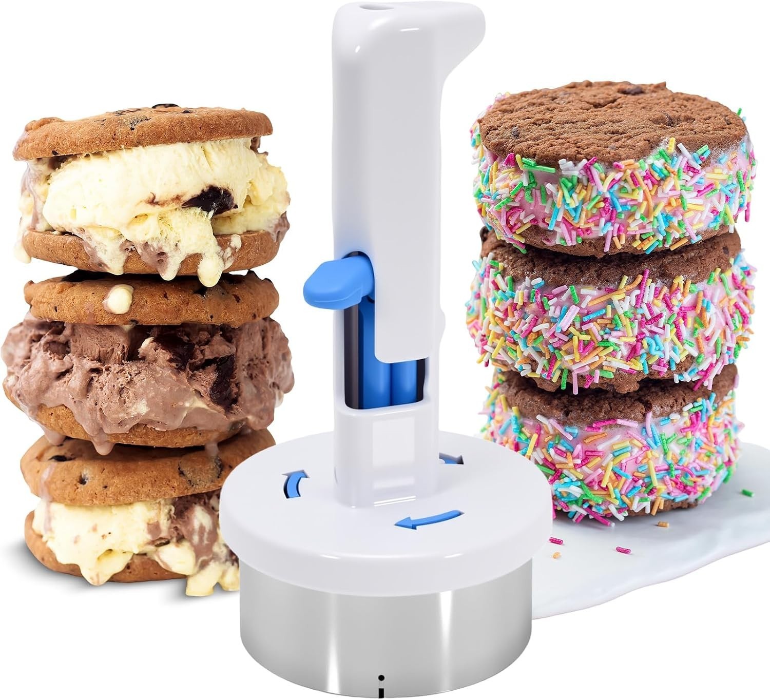 Stainless Steel Ice Cream Sandwich Maker,Ice Cream Sandwich Scoop,Ice Cream S…