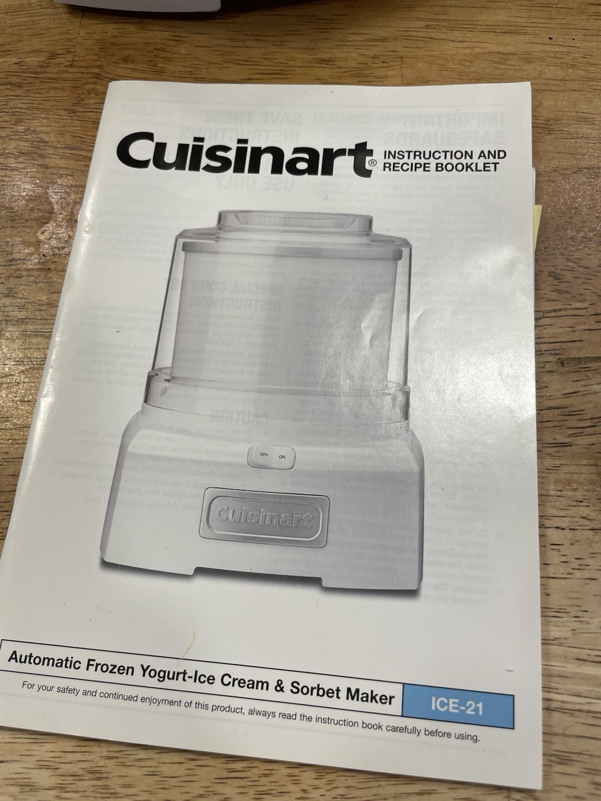 Cuisinart ICE-21P1 1.5-Quart Ice Cream and Sorbet Maker – White