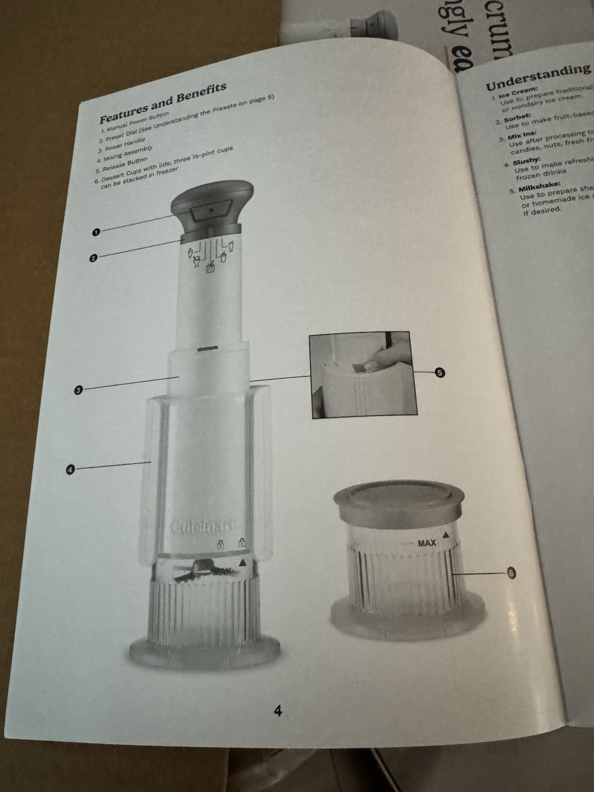 Cuisinart Fast Freeze Ice Cream Maker. New