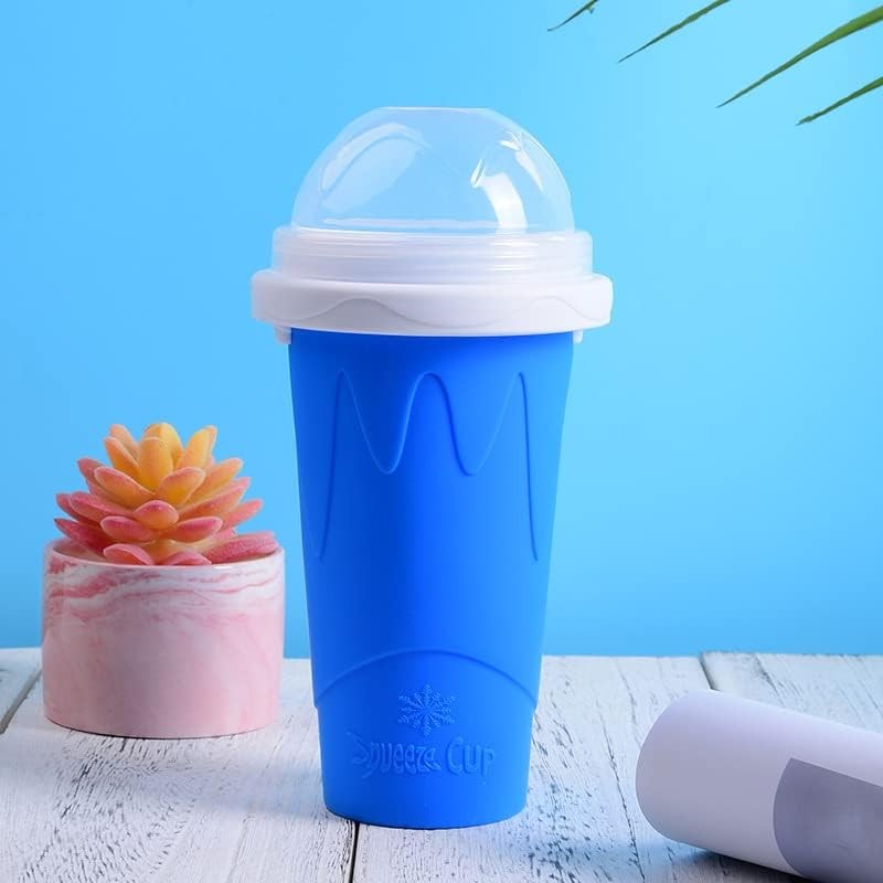 2 Packs Magic Quick Frozen Smoothies Maker – Portable Double Layer Slushy Maker