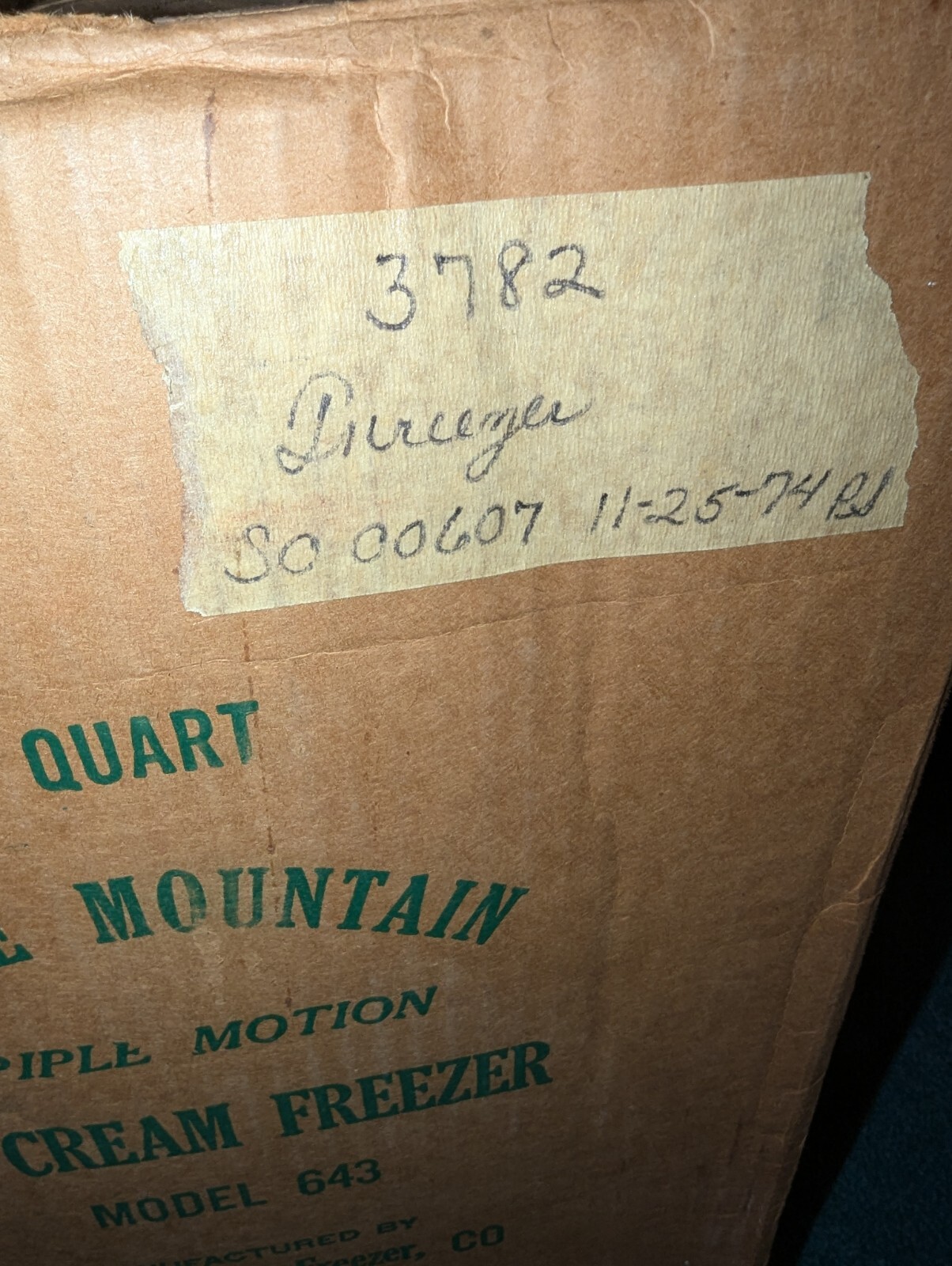 Six Quart White Mountain Ice Cream Freezer Rare Good Condition See Photos 643