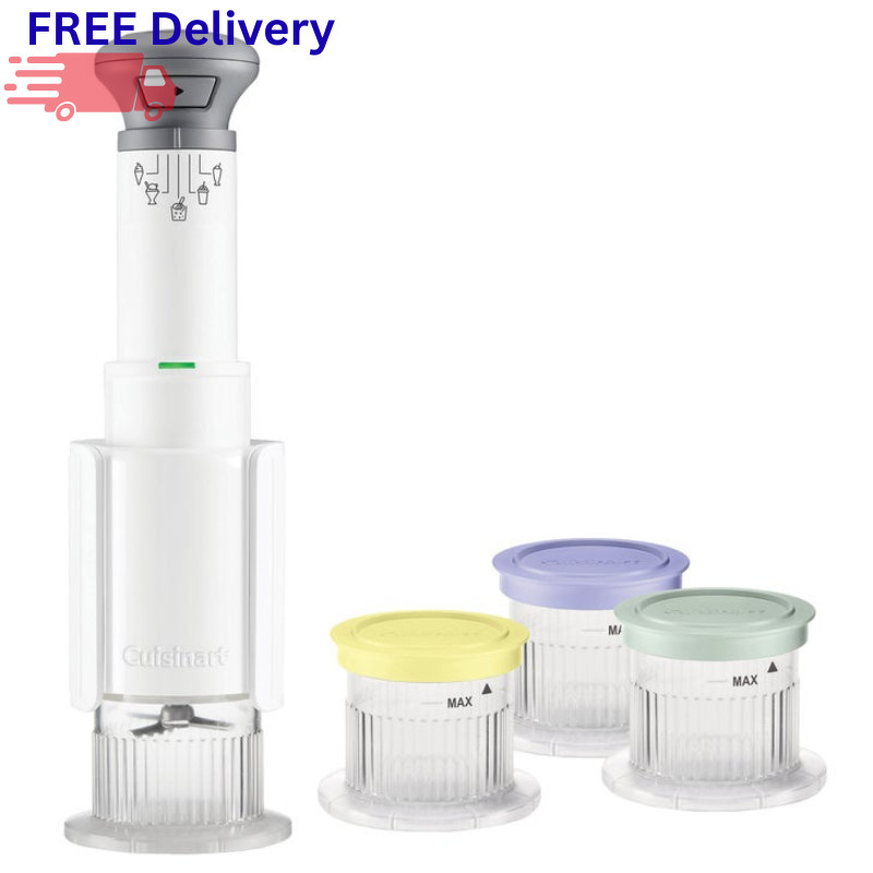 Fast Freeze Ice Cream Maker Frozen Treat Machine Slushy Sorbet 4 Cups 1/2 Pint